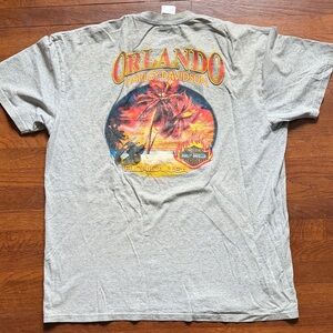Harley-Davidson Gray T-Shirt with Orlando Graphic